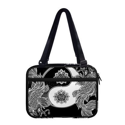 Yin And Yang Koi Carp Fish Print Double Strap Bible Bag