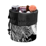 Yin And Yang Koi Carp Fish Print Drawstring Makeup Bag