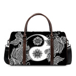 Yin And Yang Koi Carp Fish Print Duffle Bag
