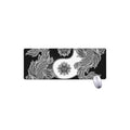Yin And Yang Koi Carp Fish Print Extended Mouse Pad