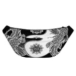 Yin And Yang Koi Carp Fish Print Fanny Pack