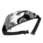 Yin And Yang Koi Carp Fish Print Fanny Pack