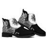 Yin And Yang Koi Carp Fish Print Flat Ankle Boots