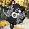 Yin And Yang Koi Carp Fish Print Foldable Umbrella