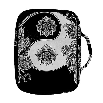 Yin And Yang Koi Carp Fish Print Front Pocket Bible Bag