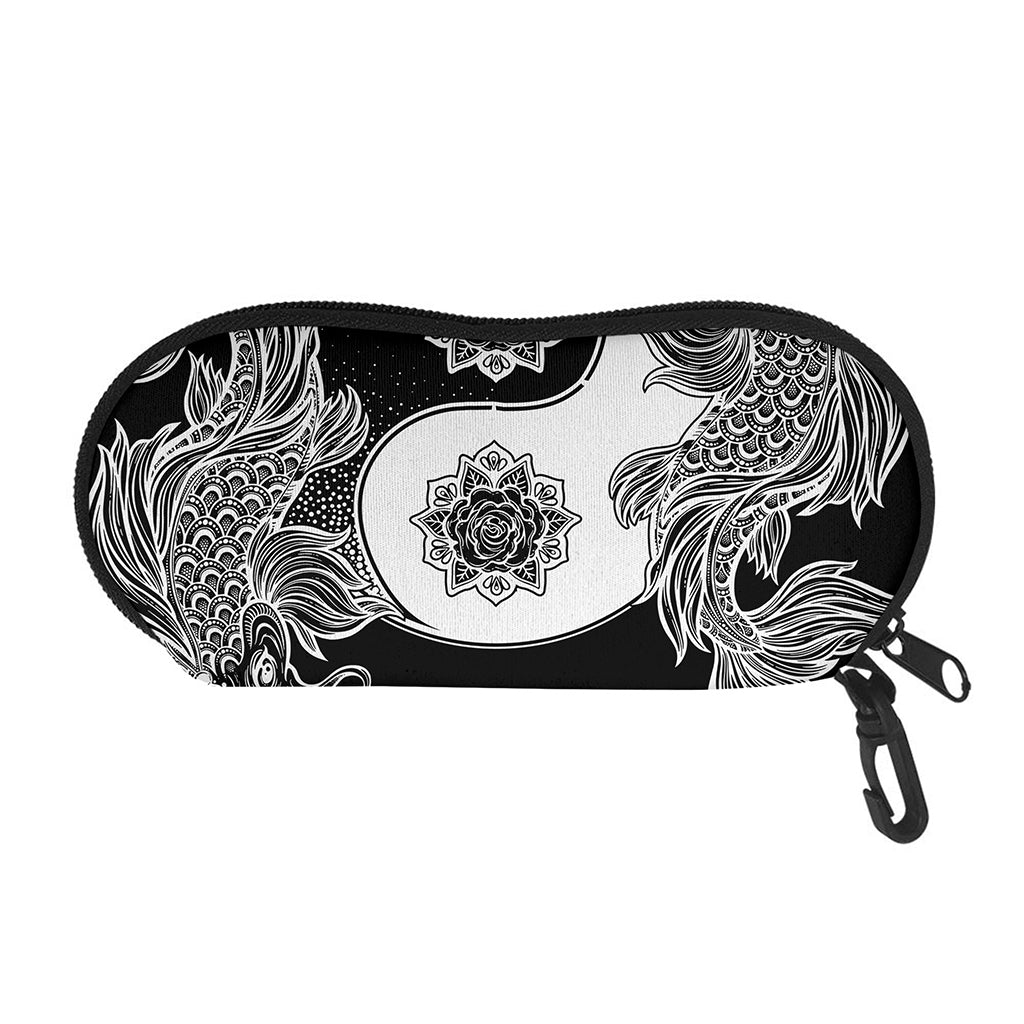 Yin And Yang Koi Carp Fish Print Glasses Case