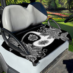 Yin And Yang Koi Carp Fish Print Golf Cart Seat Cover