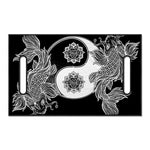 Yin And Yang Koi Carp Fish Print Golf Cart Seat Cover