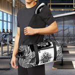 Yin And Yang Koi Carp Fish Print Gym Bag