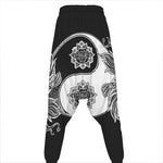 Yin And Yang Koi Carp Fish Print Hammer Pants