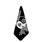 Yin And Yang Koi Carp Fish Print Hand Towel