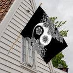 Yin And Yang Koi Carp Fish Print House Flag