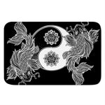 Yin And Yang Koi Carp Fish Print Indoor Door Mat