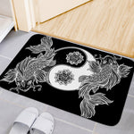 Yin And Yang Koi Carp Fish Print Indoor Door Mat