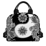 Yin And Yang Koi Carp Fish Print Insulated Lunch Bag