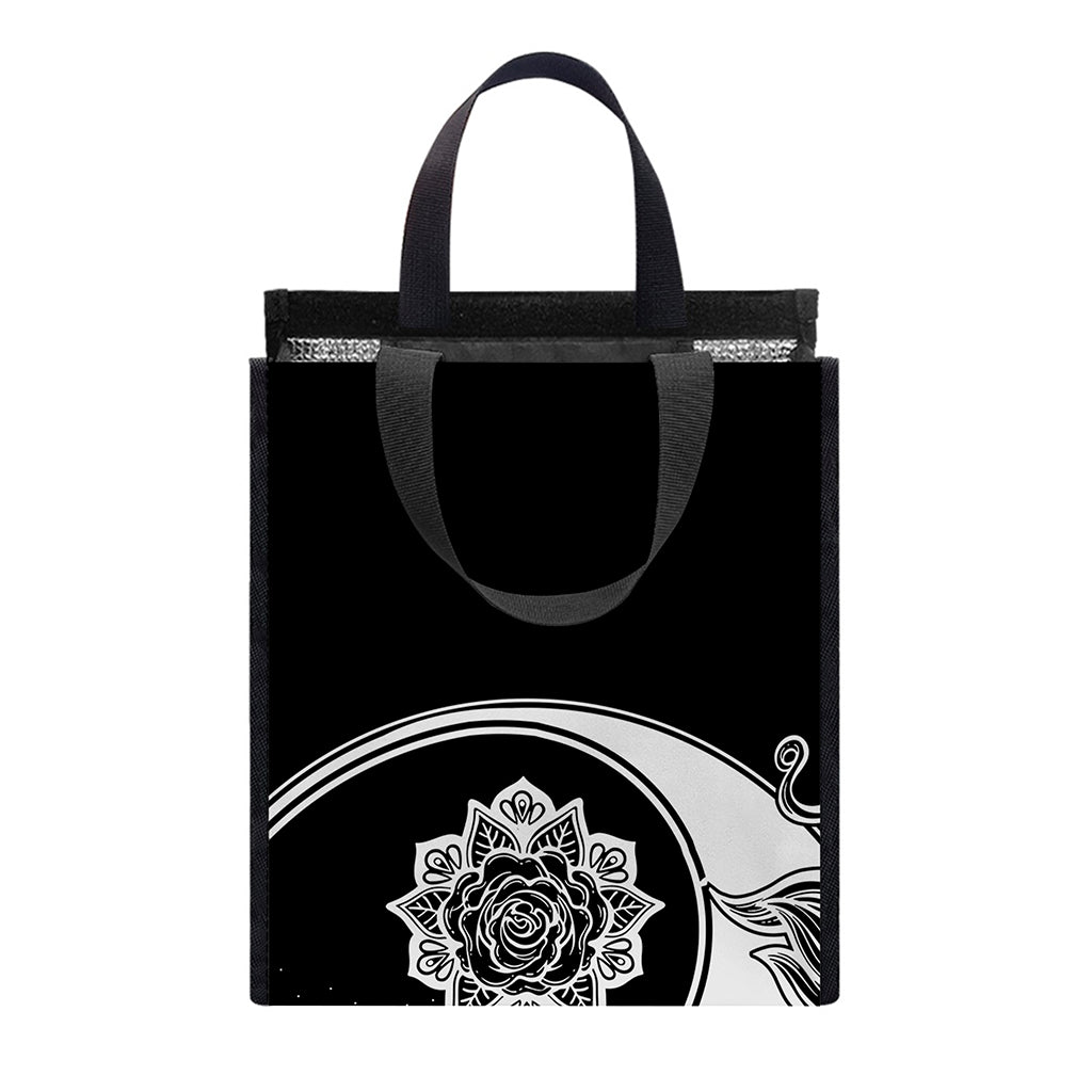 Yin And Yang Koi Carp Fish Print Insulated Lunch Tote