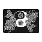 Yin And Yang Koi Carp Fish Print Kitchen Mat