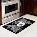Yin And Yang Koi Carp Fish Print Kitchen Mat