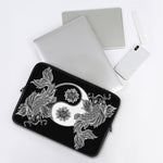 Yin And Yang Koi Carp Fish Print Laptop Sleeve