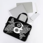 Yin And Yang Koi Carp Fish Print Laptop Sleeve With Handle