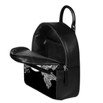 Yin And Yang Koi Carp Fish Print Leather Backpack