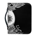 Yin And Yang Koi Carp Fish Print Leather Bible Cover