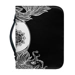 Yin And Yang Koi Carp Fish Print Leather Bible Cover