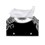 Yin And Yang Koi Carp Fish Print Leather Tissue Box Cover