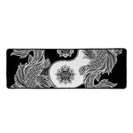 Yin And Yang Koi Carp Fish Print Long Kitchen Mat