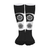 Yin And Yang Koi Carp Fish Print Long Socks