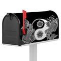 Yin And Yang Koi Carp Fish Print Mailbox Cover