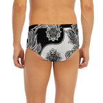 Yin And Yang Koi Carp Fish Print Men's Briefs