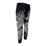 Yin And Yang Koi Carp Fish Print Men's Compression Pants