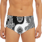 Yin And Yang Koi Carp Fish Print Men's Triangle Swim Briefs