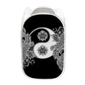 Yin And Yang Koi Carp Fish Print Mesh Laundry Hamper