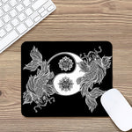 Yin And Yang Koi Carp Fish Print Mouse Pad