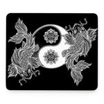 Yin And Yang Koi Carp Fish Print Mouse Pad