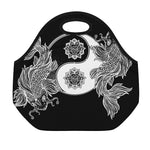 Yin And Yang Koi Carp Fish Print Neoprene Lunch Bag