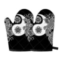 Yin And Yang Koi Carp Fish Print Oven Mitts