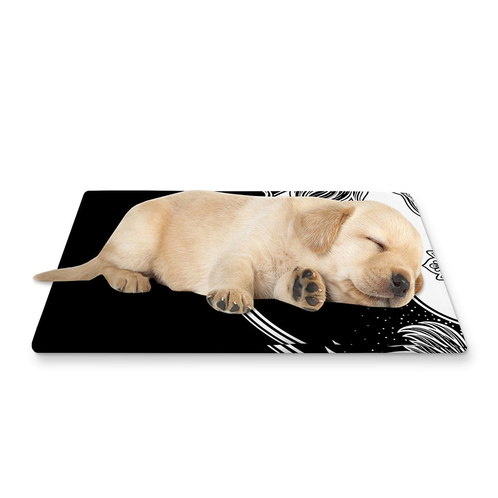 Yin And Yang Koi Carp Fish Print Pet Cooling Mat Cover