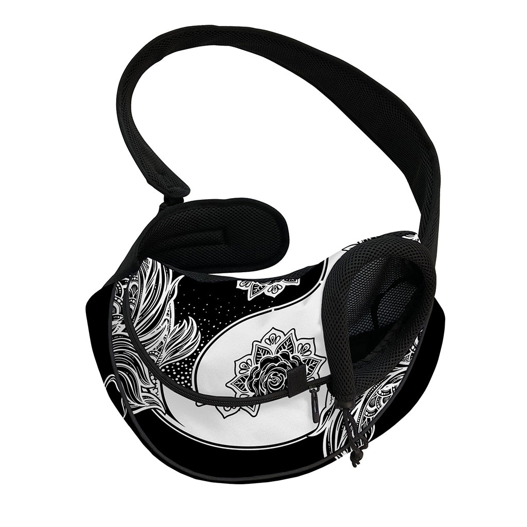 Yin And Yang Koi Carp Fish Print Pet Sling Carrier
