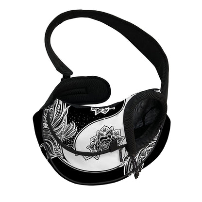 Yin And Yang Koi Carp Fish Print Pet Sling Carrier