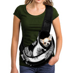 Yin And Yang Koi Carp Fish Print Pet Sling Carrier