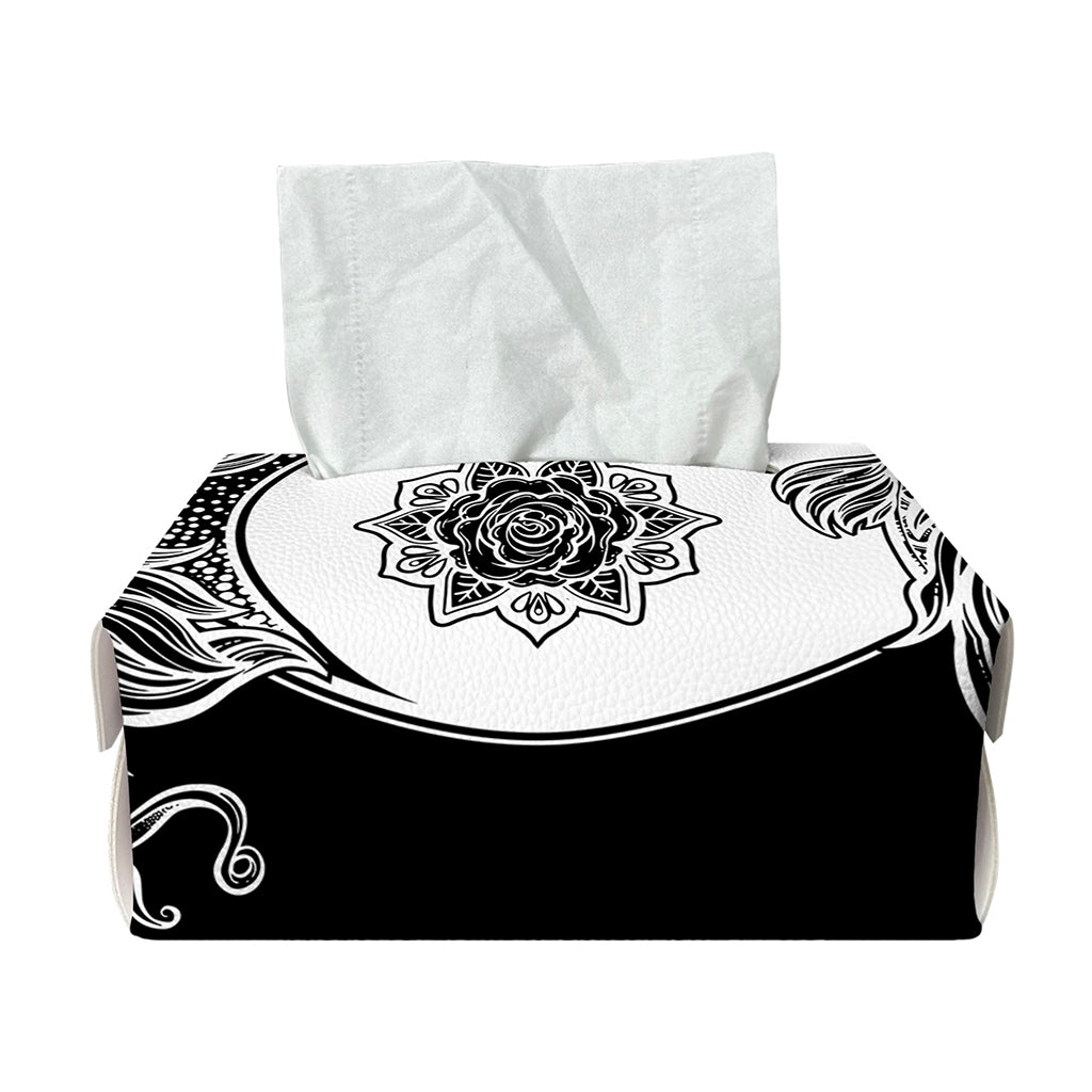 Yin And Yang Koi Carp Fish Print Rectangle Tissue Box Cover