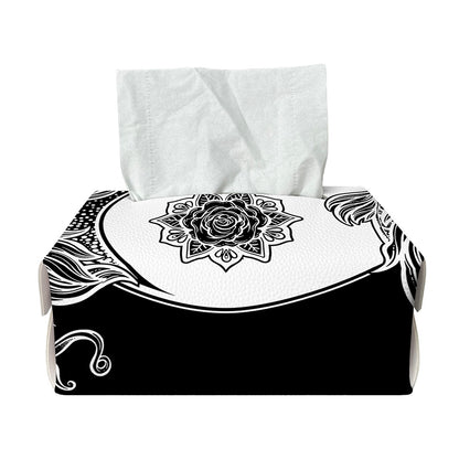 Yin And Yang Koi Carp Fish Print Rectangle Tissue Box Cover
