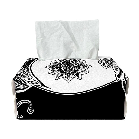 Yin And Yang Koi Carp Fish Print Rectangle Tissue Box Cover