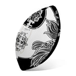 Yin And Yang Koi Carp Fish Print Rugby Ball