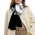 Yin And Yang Koi Carp Fish Print Scarf