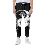 Yin And Yang Koi Carp Fish Print Scuba Joggers