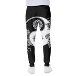 Yin And Yang Koi Carp Fish Print Scuba Joggers